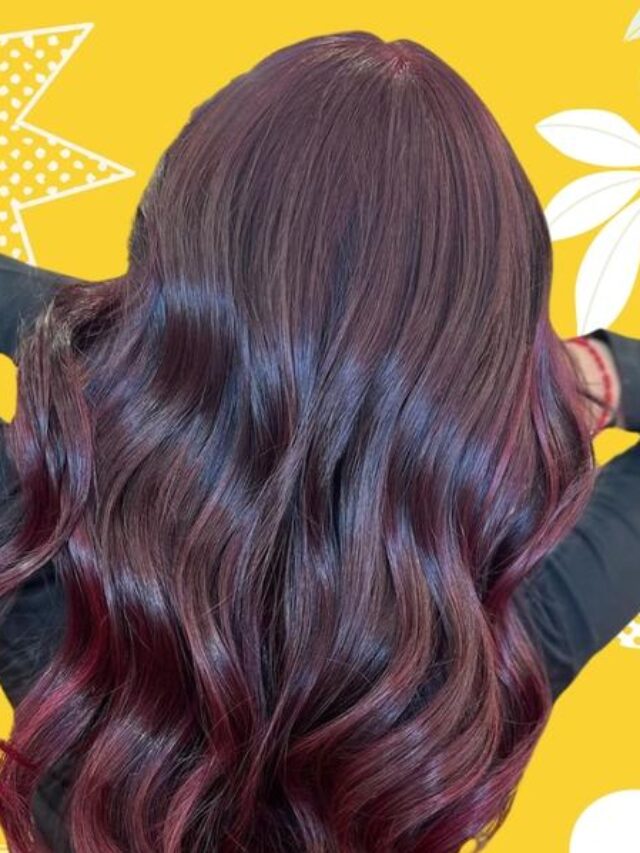 Make burgundy hair color at home, hair will also shine